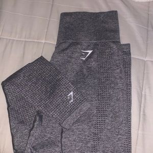 Gray gym shark leggings